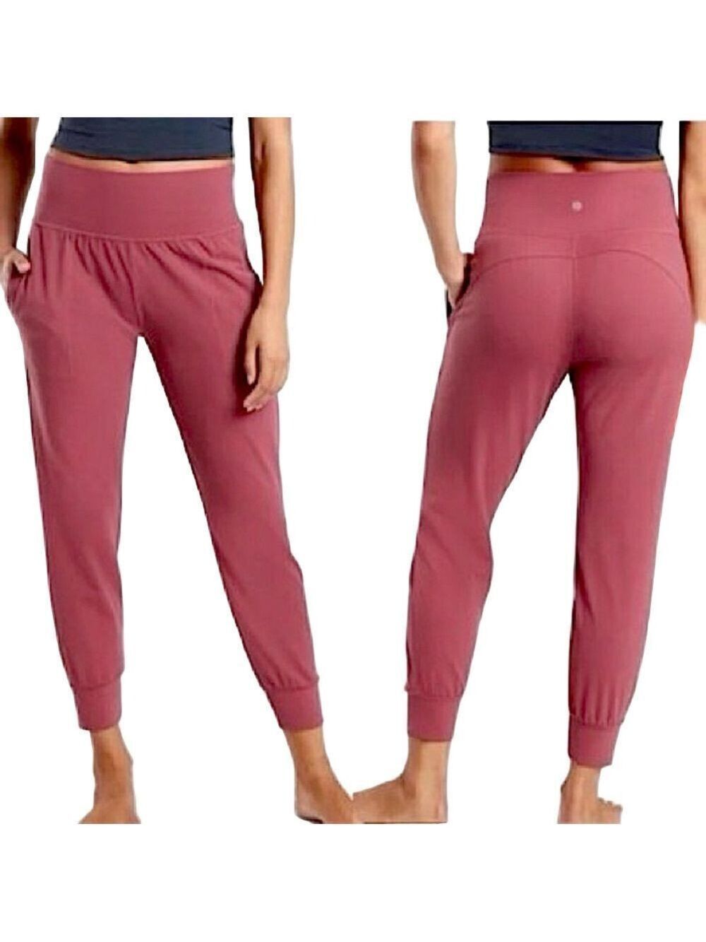 Athleta Berry Pink Salutation Jogger Pants